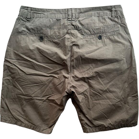 Osklen Cotton Chino Knee Length Military Green Belted Summer Beach Wear Shorts - Picture 4 of 10